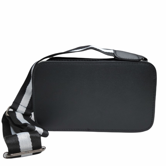 Slogan Detail Bag With Striped Strap - Picture 4 of 5